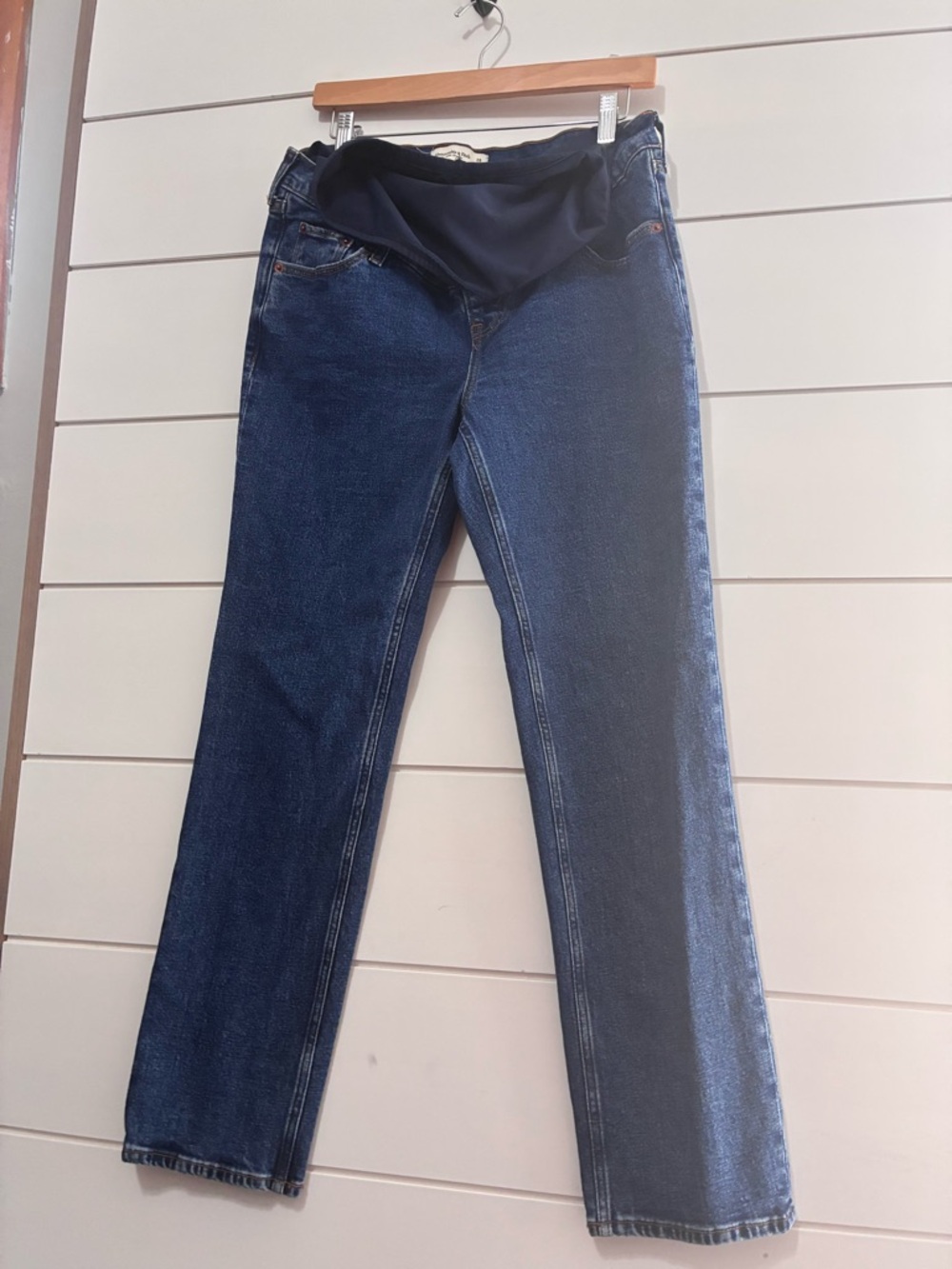 Abercrombie and fitch the ankle straight leg maternity jeans size 28/L - Picture 9 of 10